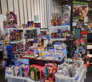 Geek-station table at the NEC Toy Fair